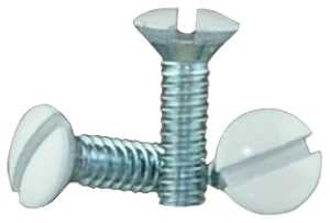 SCREWS WALL PLT 6/32X1/2IN WHT