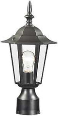 LIGHT POST LANTERN MED BLACK  
