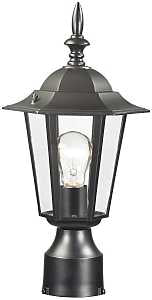 LIGHT POST LANTERN MED BLACK  