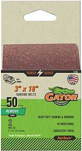 3X18IN 50GRIT ALUM OX BELT 2PK