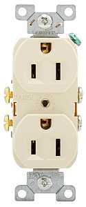 RECEPT DPLX SIDE WIRE 15A 125V