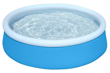 Bestway 57241E Inflatable Pool Set, Round, 126 gal, Plastic/Resin/Vinyl, Blue
