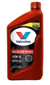 OIL MTR HIGH MILEAGE 5W20 1QT 
