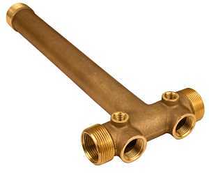 TANK TEE BRASS 13X1-1/4IN MPT 
