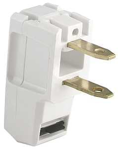 PLASTIC 1-15 NEMA SUPR PLUG WH
