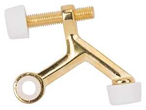 DOOR STOP HINGE PIN POL BRS   