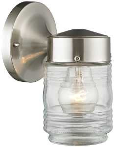 LIGHT JELLY JAR SATIN NICKEL  