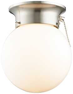 LIGHT CEILING 1LT PULLCHAIN BN