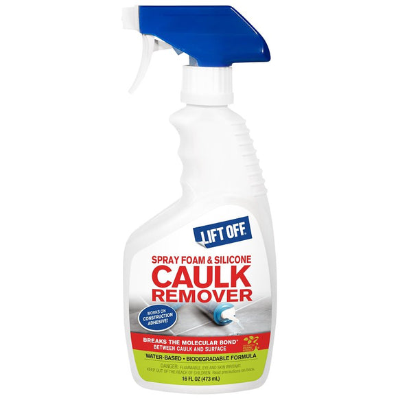 Motsenbocker's Lift Off MLO41116TRXO Spray Foam and Caulk Remover, Liquid, Mild, Clear, 16 oz, Bottle