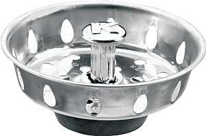 STRAINER BASKET SINK SS       