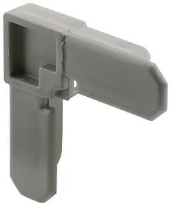 FRAME CORNER PLSTC 5/16IN GRY 