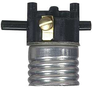 SOCKET LAMP INT PTHRUSWTCH BLK