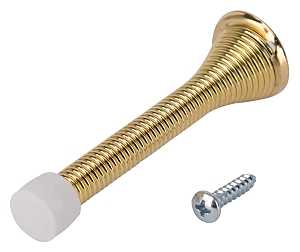 SPRING DOOR STOP HD POL BRS   