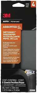 SANDPAPER W/D ASST 3-2/3X9IN  