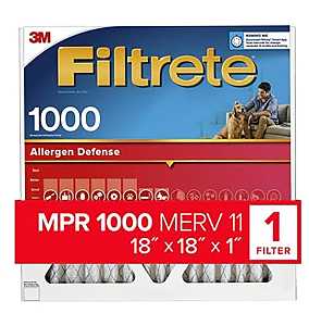 FILTER AIR ALRGN DFN 18X18X1IN