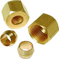 FITTING SLEEVE/NUT 1/4IN BRS  