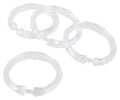 RING SHOWER CURTAIN CLEAR 12PC
