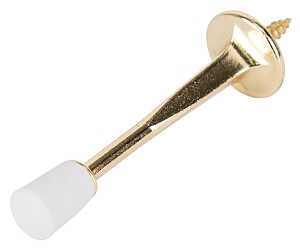DOOR STOP CAST 3-1/8IN POL BRS