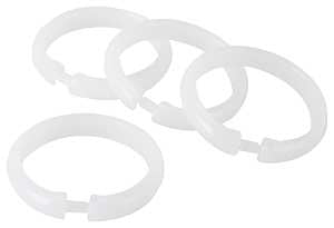 RING SHOWER CURTAIN FROST 12PC