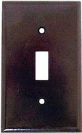 WALL PLATE TOGGLE 1GANG BROWN 