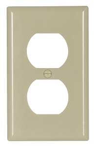 WALLPLATE 1 GANG DPX IVRY 1/PK
