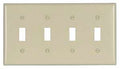 WALLPLATE TOGGLE LT ALMOND 4G 
