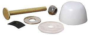 BOLT CAP CLOSET ROUND WHITE   