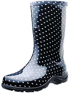 BOOT RAIN/GARD WOMEN BLK SZ 10