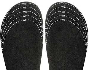 INSOLE HALF-SIZER BLACK DISPLY