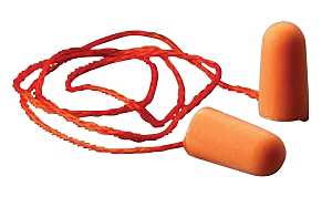 EAR PLUGS ORANGE FOAM CORDED  