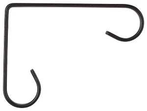 BRACKET PLANT BLACK SCROLL 4IN