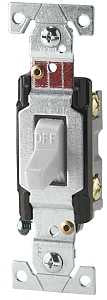 SWITCH TOGGLE QUIET 1P 20A WHT