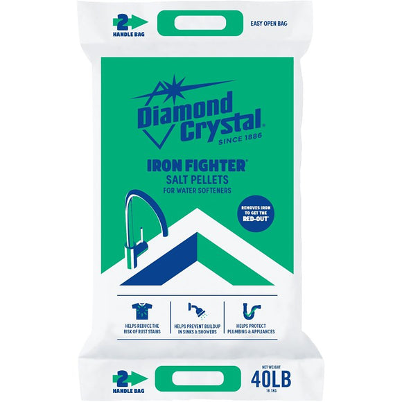 Cargill 100012408 Salt Pellet, 40 lb Bag, Solid, Halogen