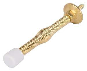 SPRING DOOR STOP POL BRS      