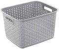 BASKET TALL WEAVE CEMENT      