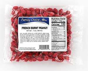 FRENCH BURNT PEANUTS 7 OZ BAG 