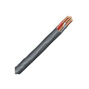 Southwire 8/3NM-WGX125 Sheathed Cable, 8 AWG Wire, 3-Conductor, 125 ft L, Copper Conductor, PVC Insulation