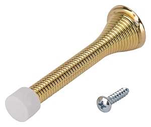 SPRING DOOR STOP HD POL BRS   