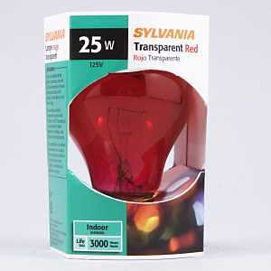 BULB LT 25W RED 1/BX          