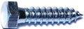 BOLT LAG HEX ZINC 1/2X2       
