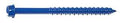 SCREW SLOT HEX BLU 1/4X3-1/4IN