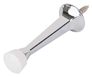 DOOR STOP RIGID 3IN CHROME    