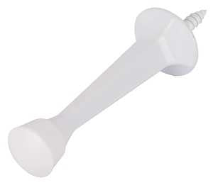 DOOR STOP RIGID 3IN WHITE     