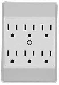 PLG OUTLET WHT 15A 125V       