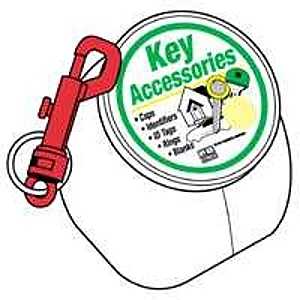 KEY RING SNAP/SPLIT PLASTIC   
