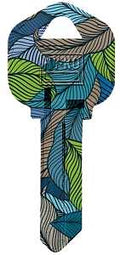 KW1-39 KYBLNK BLU/TAN LEAVES  