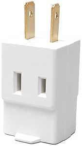 WHT 3OUTLET 2WIRE CUBE TAP    