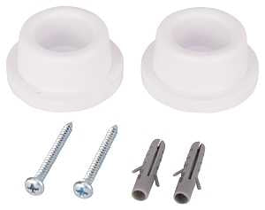 DOOR STOP WALL MOUNT WHITE    