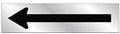 SIGN VINYL SLVR ARROW 2INX8IN 