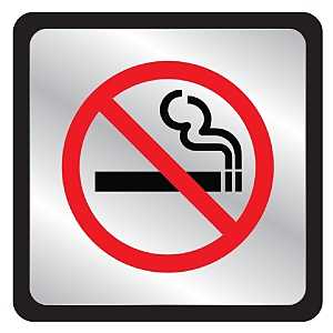 SIGN PLSTC NO SMKING SYMB4X4IN